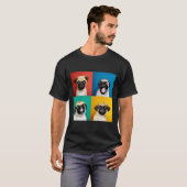 Schattige Pug Puppy 690 T-shirt (Voorkant volledig)