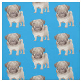 Schattige Pug Puppy Fabric Stof (Swatch)