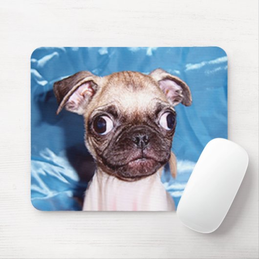 Schattige Pug Puppy Mousepad Muismat (Met muis)