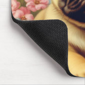 Schattige Pug schilderij Muismat (Hoek)