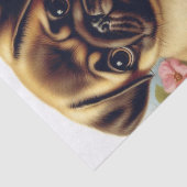 Schattige Pug schilderij Tissuepapier (Detail)