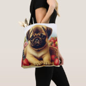 Schattige Pug  schilderij Tote Bag (Dichtbij)
