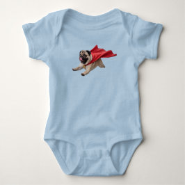 Schattige Pug Superheld Romper