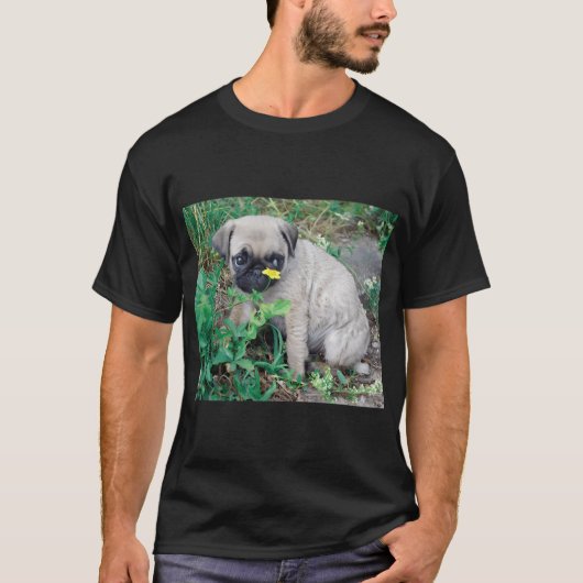 Schattige Pug T-shirt (Voorkant)