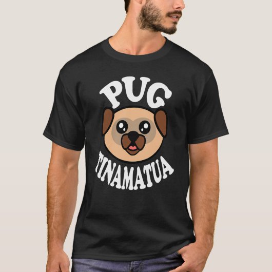Schattige Pug Tinamatua T-shirt (Voorkant)