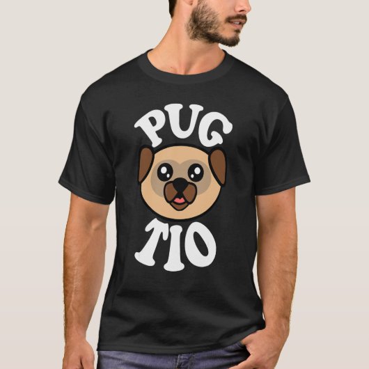 Schattige Pug Tio T-shirt (Voorkant)