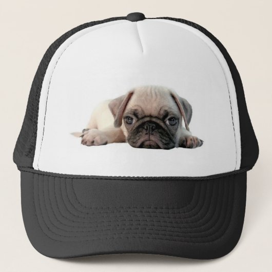 schattige pug trucker pet (Voorkant)