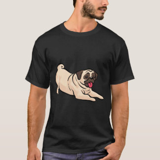 Schattige Pug Vector Klassiek 362 T-shirt