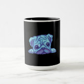 Schattige Pugg puppy Mok (Midden)