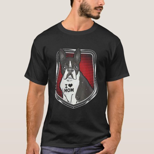 Schattige Pugs Liefde Moeder T-shirt (Voorkant)