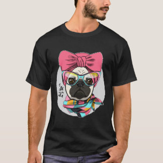 Schattige Pugs Met Zonnebril T-shirt