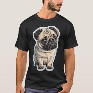 Schattige Pugs Puppytje Genoegen - Whimsical Geïll T-shirt