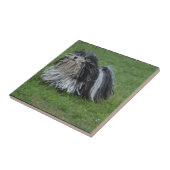 Schattige puli Dog Tegeltje (Zijkant)