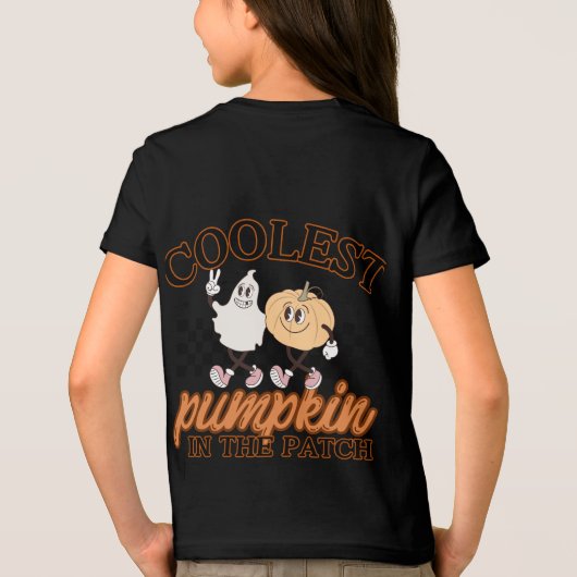 Schattige Pumpkin Patch Grafisch T-shirt (Achterkant)