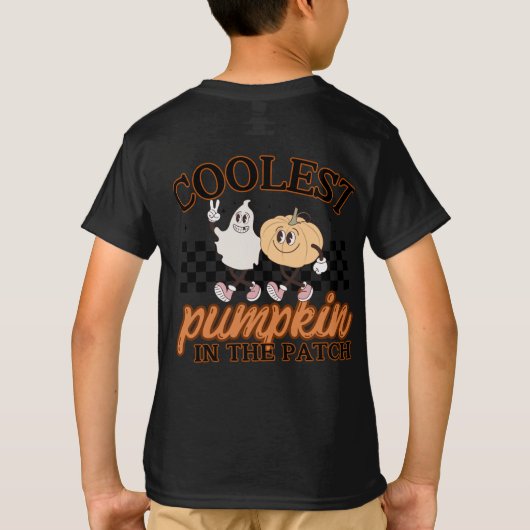 Schattige Pumpkin Patch Grafisch T-shirt (Achterkant)