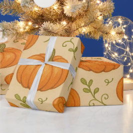 Schattige Pumpkin Pattern Wrapping Paper - Hallowe Cadeaupapier