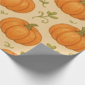Schattige Pumpkin Pattern Wrapping Paper - Hallowe Cadeaupapier (Hoek)