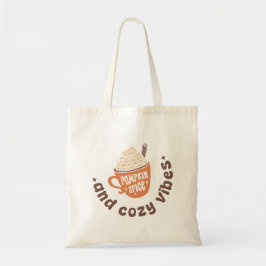 Schattige Pumpkin Spice en gezellige vibes Tote Bag