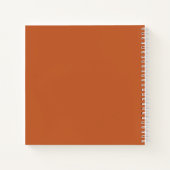 Schattige Pumpkin Waterverf Baby shower Gastenboek Notitieboek (Achterkant)