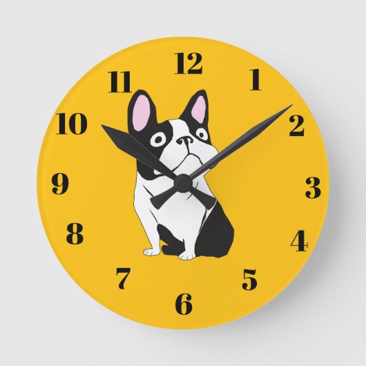 Schattige pup, geel ronde klok (Voorkant)