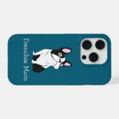 Schattige Pup, middel donkerblauw iPhone Hoesje (Achterkant horizontaal)