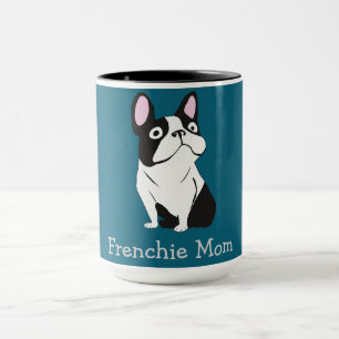 Schattige Pup, middel donkerblauw Mok