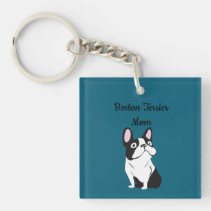 Schattige Pup, middel donkerblauw Sleutelhanger