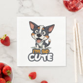 schattige pup servet (Insitu)