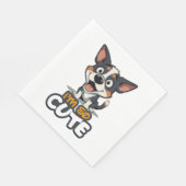 schattige pup servet (Hoek)