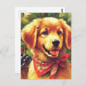 Schattige  Puppie Portret Briefkaart (Voorkant / Achterkant)