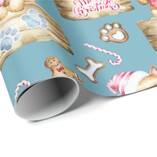 Schattige Puppies Cadeaupapier (Rol Hoek)