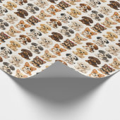 Schattige Puppies Cadeaupapier (Hoek)