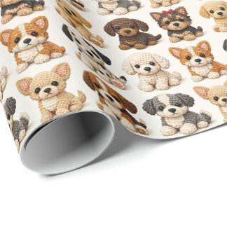 Schattige Puppies Cadeaupapier