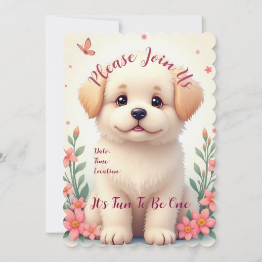 Schattige Puppies Hond Kaart (Achterkant)
