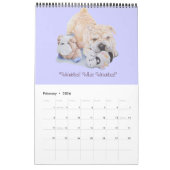 schattige puppies hondschilderingen 2023 kalender (Feb 2026)