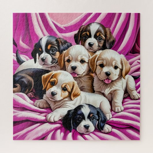 Schattige Puppies Legpuzzel (Verticaal)