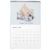 schattige puppies portret kunstschilderijen 2019 kalender (Feb 2027)