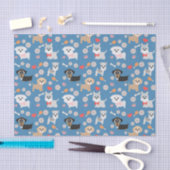 Schattige Puppies Tissuepapier (Craft)