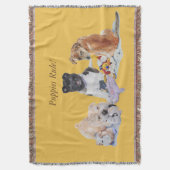 schattige puppy akita shar pei teddy mixdog deken (Voorkant Verticaal)