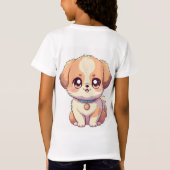 Schattige Puppy Anime T-shirts voor kinderen - Sch (Achterkant)