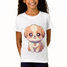 Schattige Puppy Anime T-shirts voor kinderen - Sch