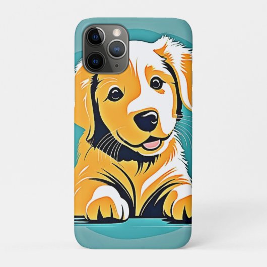 Schattige Puppy Art Design Case-Mate iPhone Case (Achterkant)