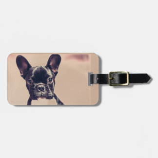schattige puppy bagagelabel