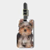 Schattige puppy bagagelabel (Voorkant verticaal)