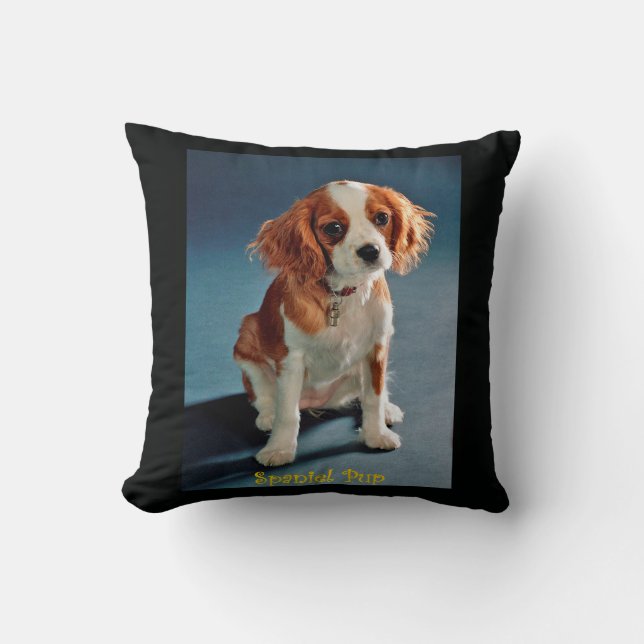 Schattige Puppy Charles ~ Cavalier King Spaniel ~  Kussen (Voorkant)