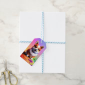 Schattige Puppy Corgi Hond-36475 Cadeaulabel (Met Touw)