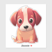 Schattige puppy decoratieve Sticker (Vel)