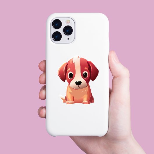 Schattige puppy decoratieve Sticker