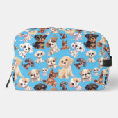 Schattige Puppy Dog Blue Toilettasje (Achterkant)