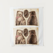 schattige Puppy Dog Knip en naai Patroon Wandkleed (Voorkant)